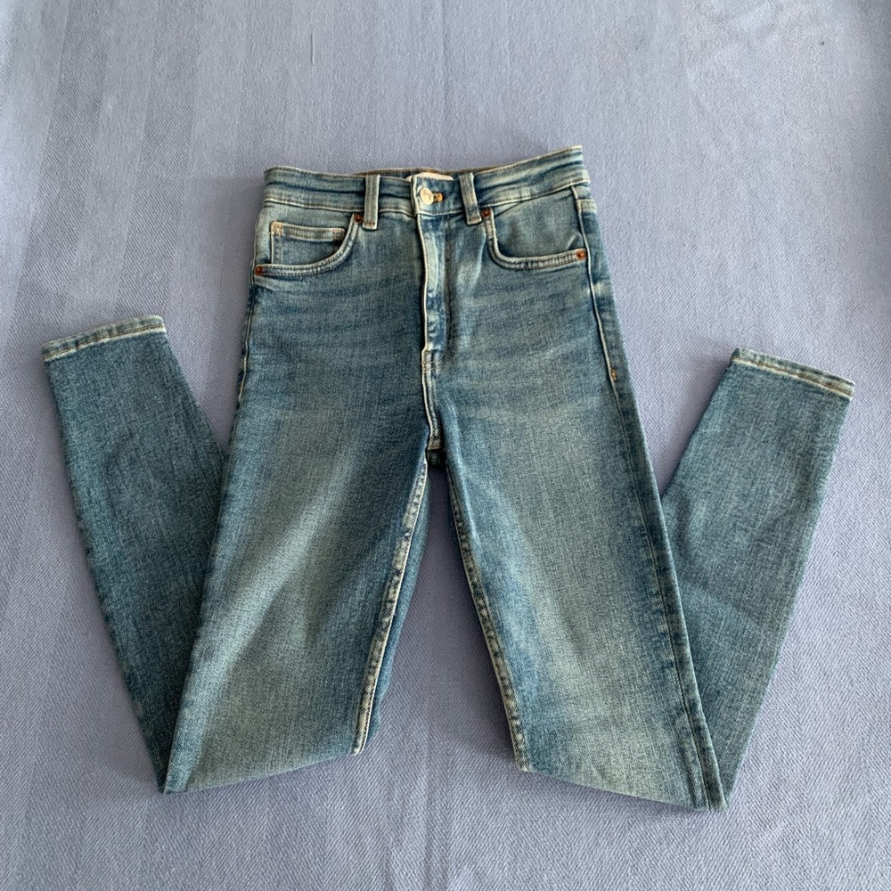 Zara Light Blue Skinny Jeans